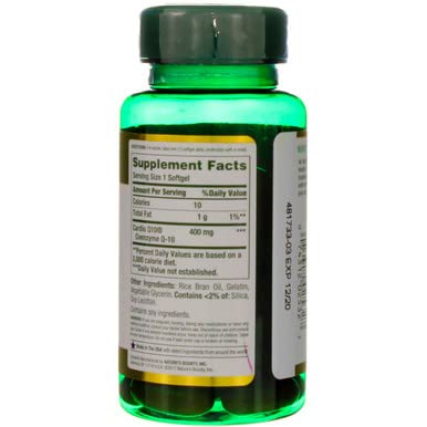 Nature's Bounty Cardio Q10, Co Q-10 400 mg Softgels 39 ea (Pack of 2)