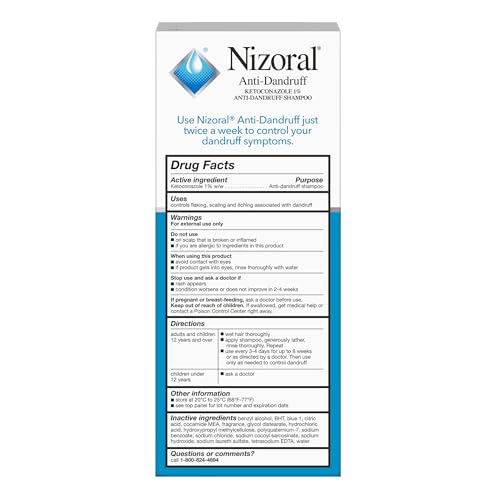 Nizoral Anti-Dandruff Shampoo with 1% Ketoconazole, Fresh Scent, 7 Fl Oz