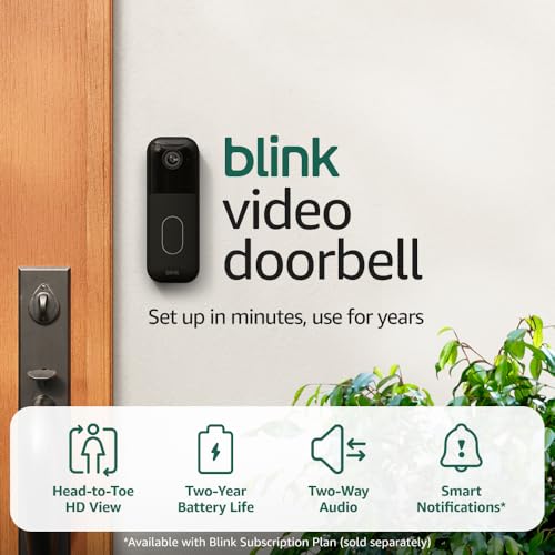 Empaque del Blink Video Doorbell con cámara HD y funciones inteligentes