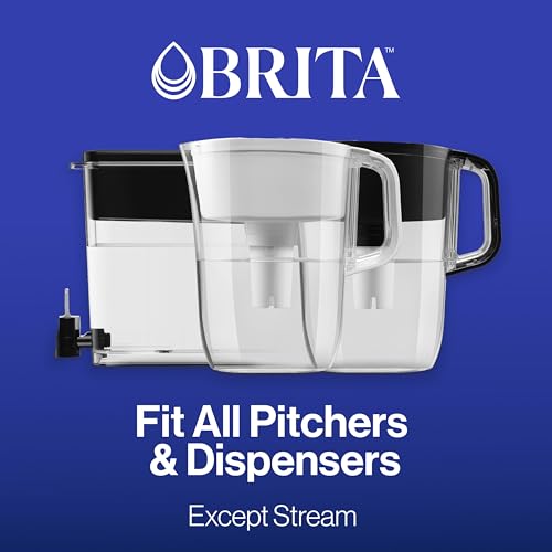 Brita Filter Replacements for Water Pitchers and Dispensers, Elite, NSF Certified to Remove 99% of Lead, 2 Count, Blue