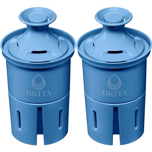 Brita Filter Replacements for Water Pitchers and Dispensers, Elite, NSF Certified to Remove 99% of Lead, 2 Count, Blue