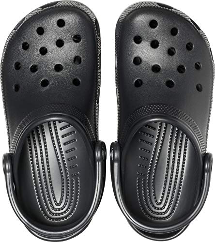 Crocs Unisex-Adult Classic Clogs, Black, 9 Women/7 Men