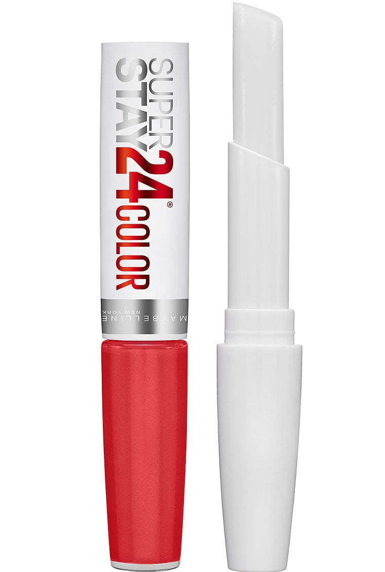 Maybelline New York SuperStay 24 2-Step Liquid Lipstick Makeup, Steady Red-Y, 1 kit