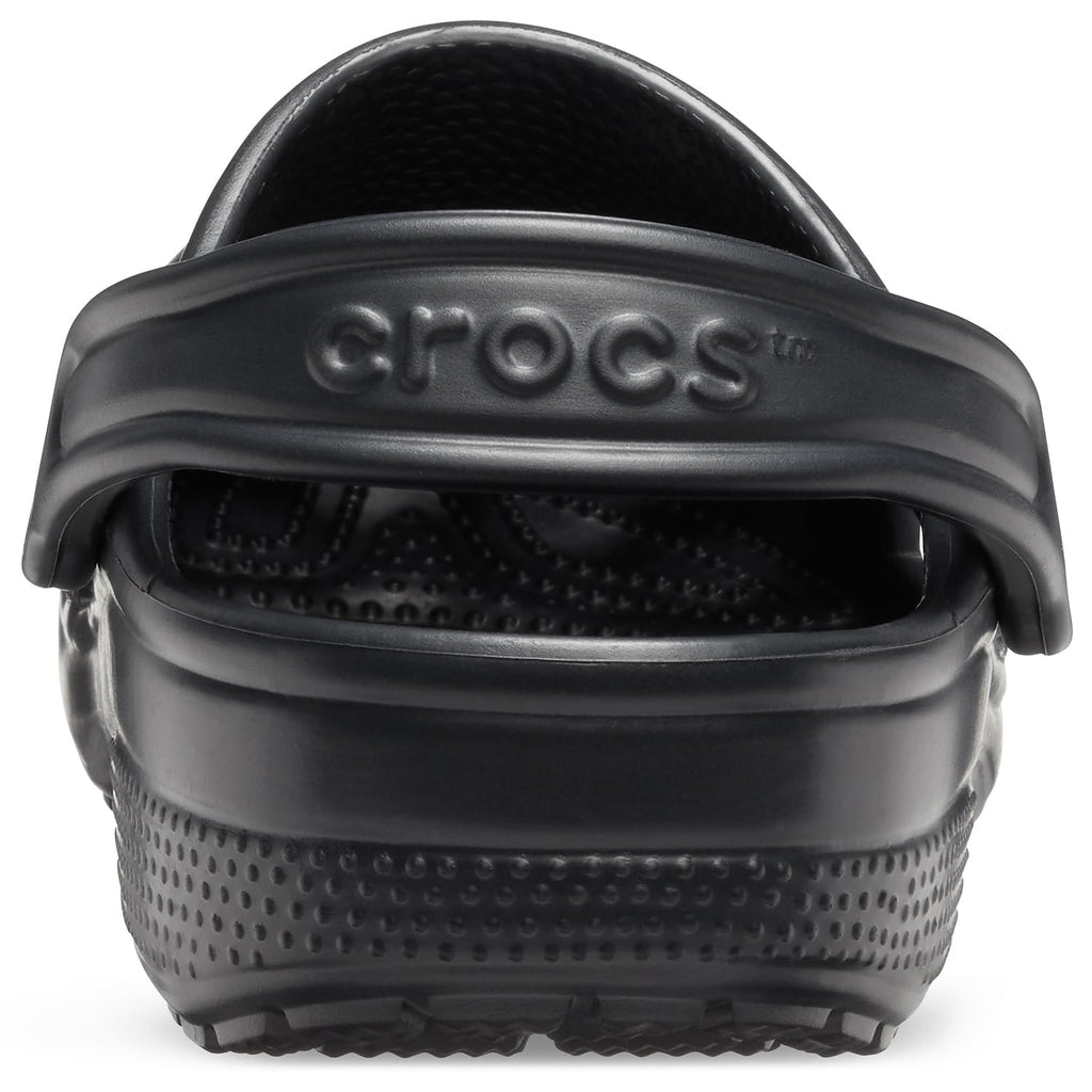 Crocs Unisex-Adult Classic Clogs, Black, 9 Women/7 Men