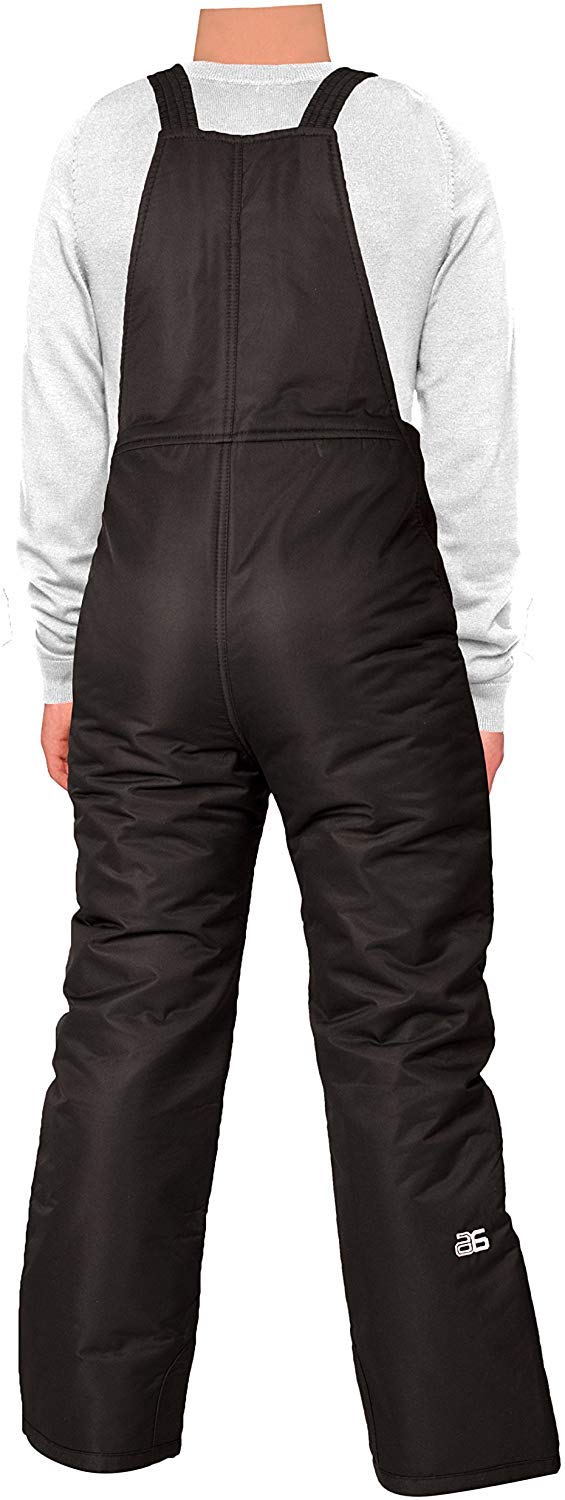 Arctix Kids Insulated Snow Bib Overalls, Black, Medium