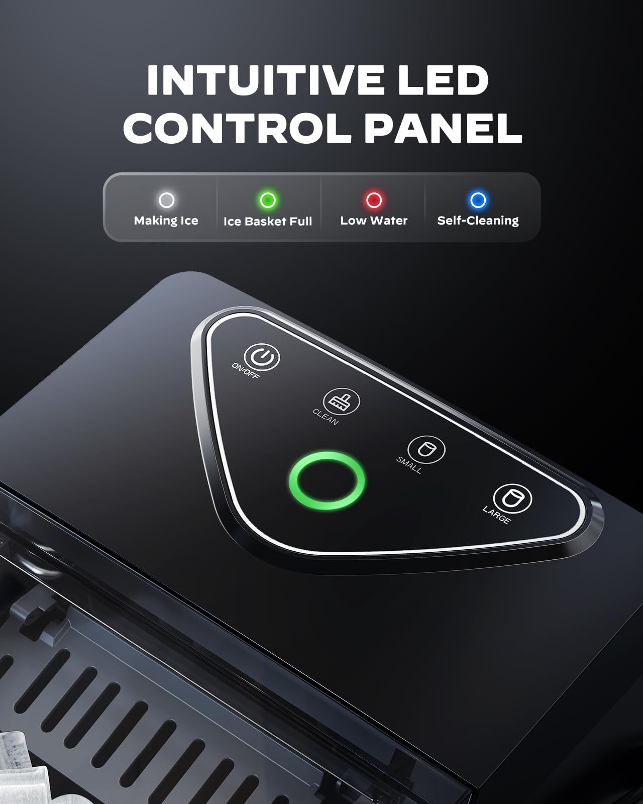 Panel de control LCD de máquina de hielo Silonn