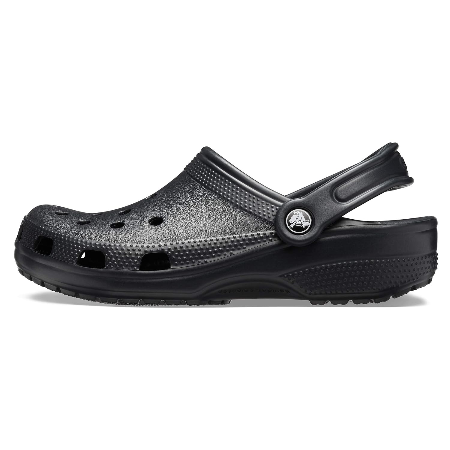 Crocs Unisex-Adult Classic Clogs, Black, 9 Women/7 Men