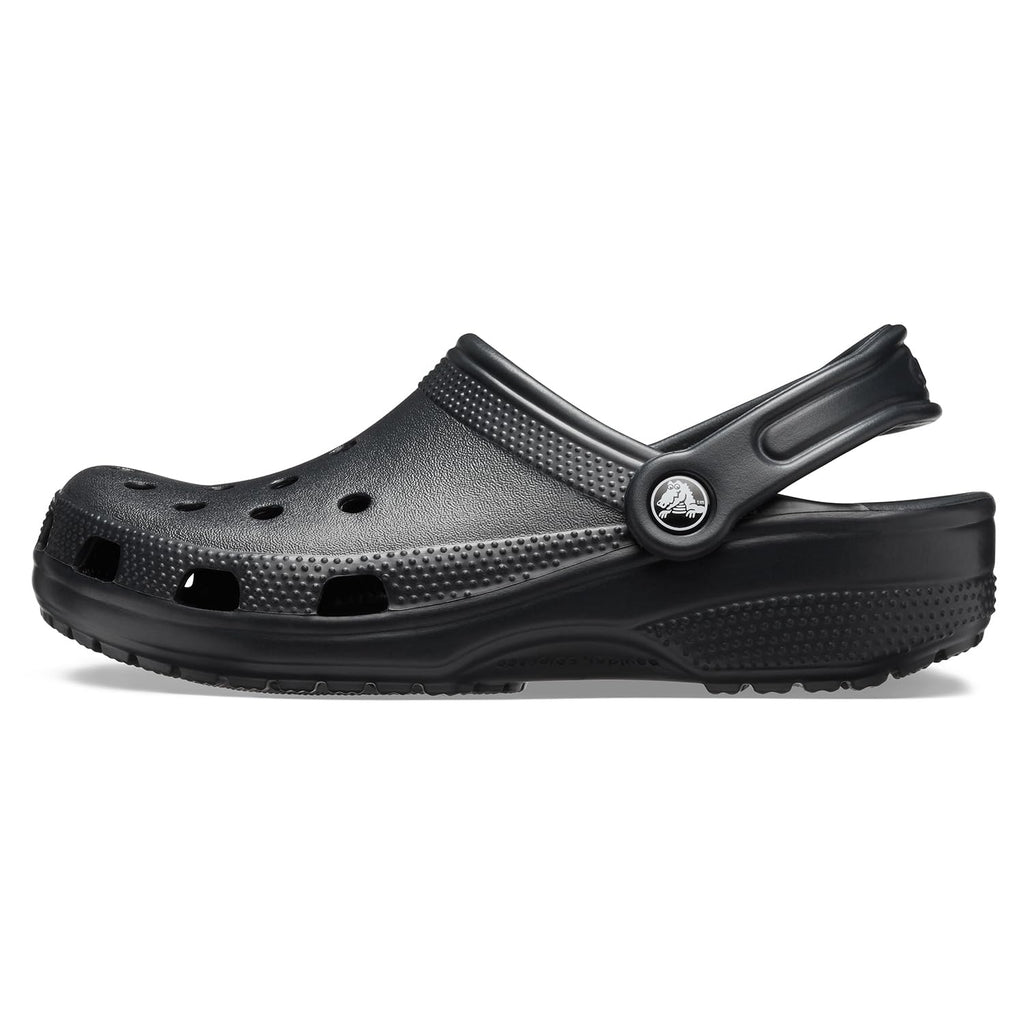 Crocs Unisex-Adult Classic Clogs, Black, 9 Women/7 Men