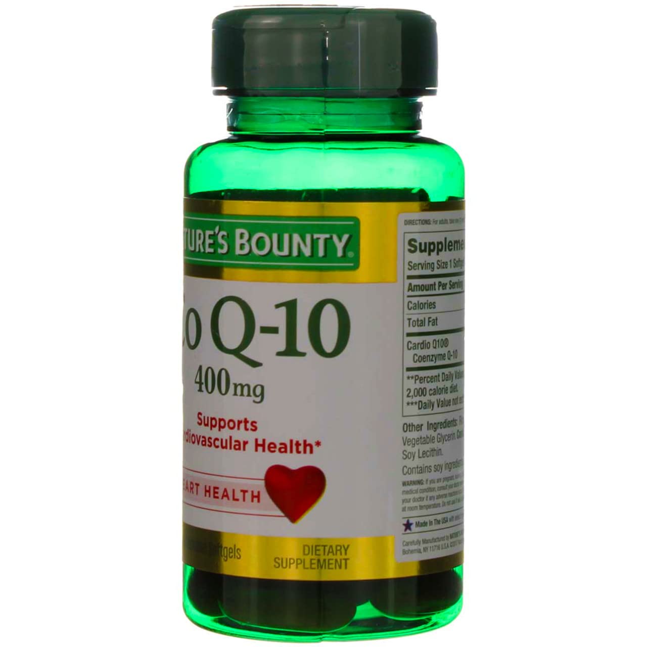 Nature's Bounty Cardio Q10, Co Q-10 400 mg Softgels 39 ea (Pack of 2)
