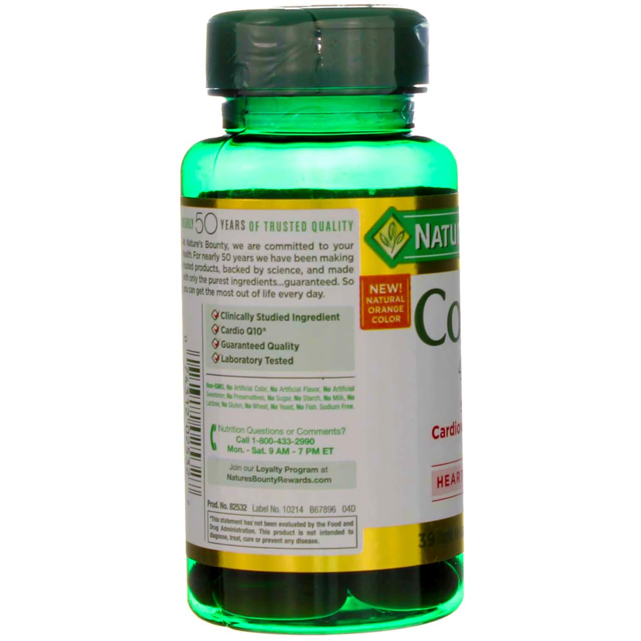 Nature's Bounty Cardio Q10, Co Q-10 400 mg Softgels 39 ea (Pack of 2)