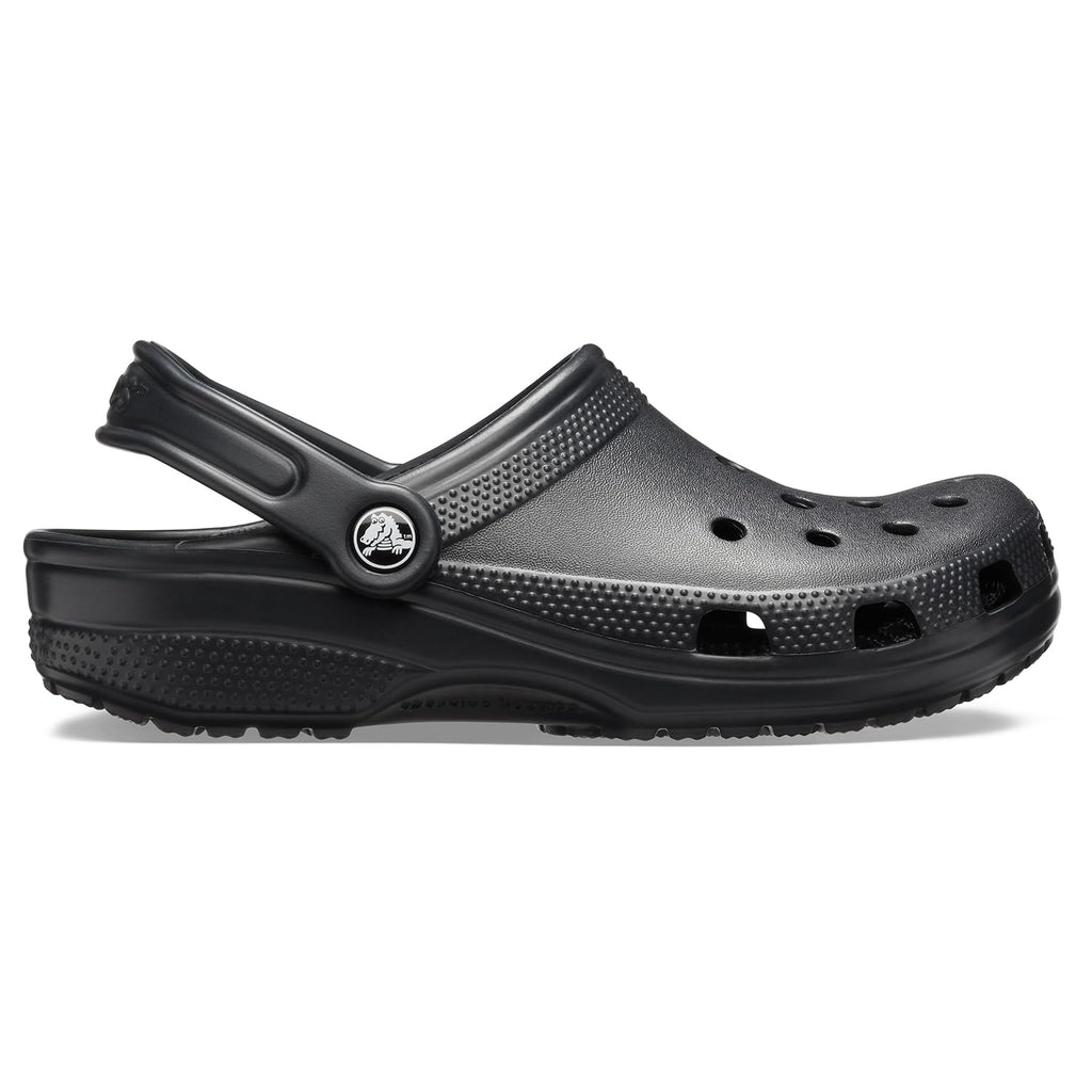Crocs Unisex-Adult Classic Clogs, Black, 9 Women/7 Men