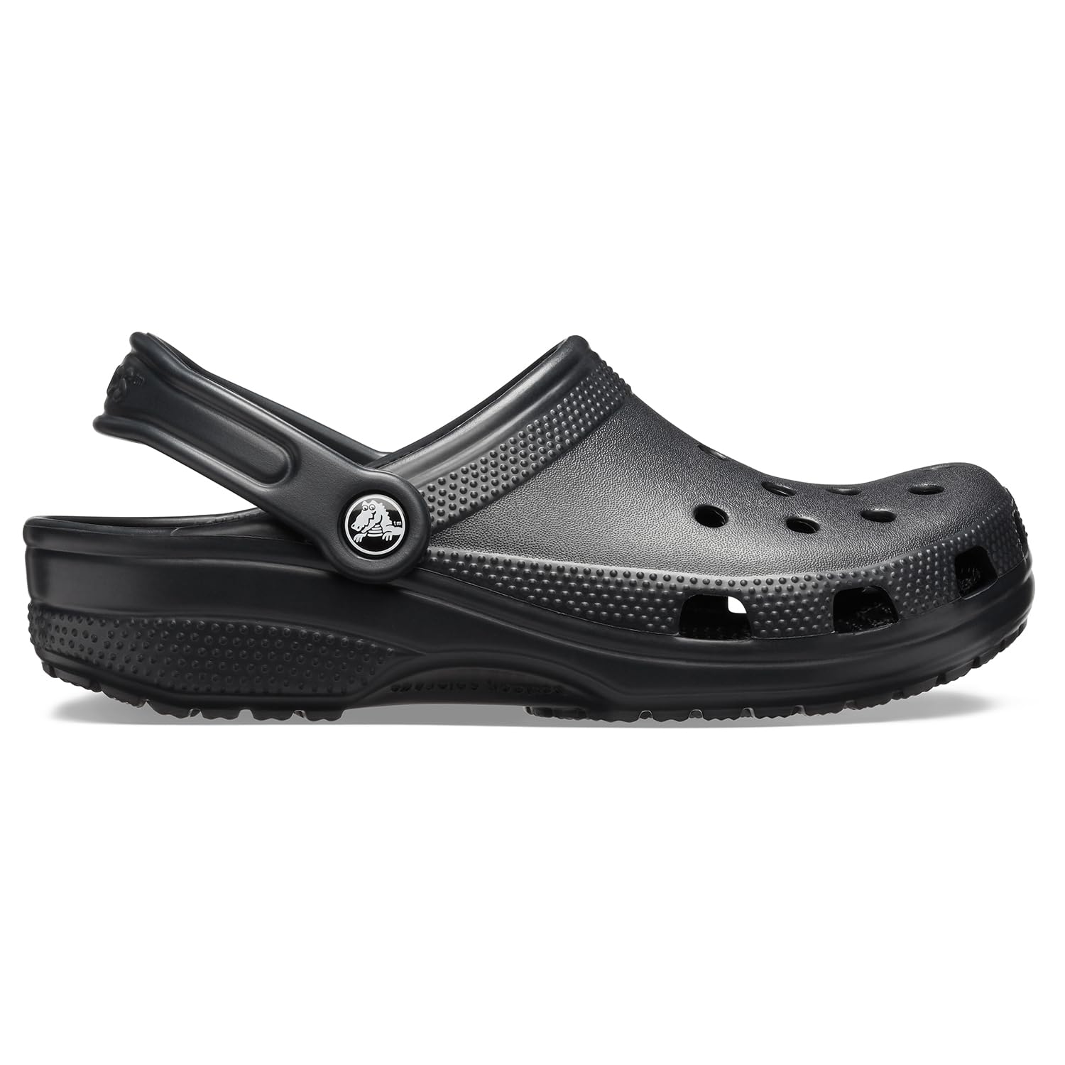 Crocs Unisex-Adult Classic Clogs, Black, 9 Women/7 Men