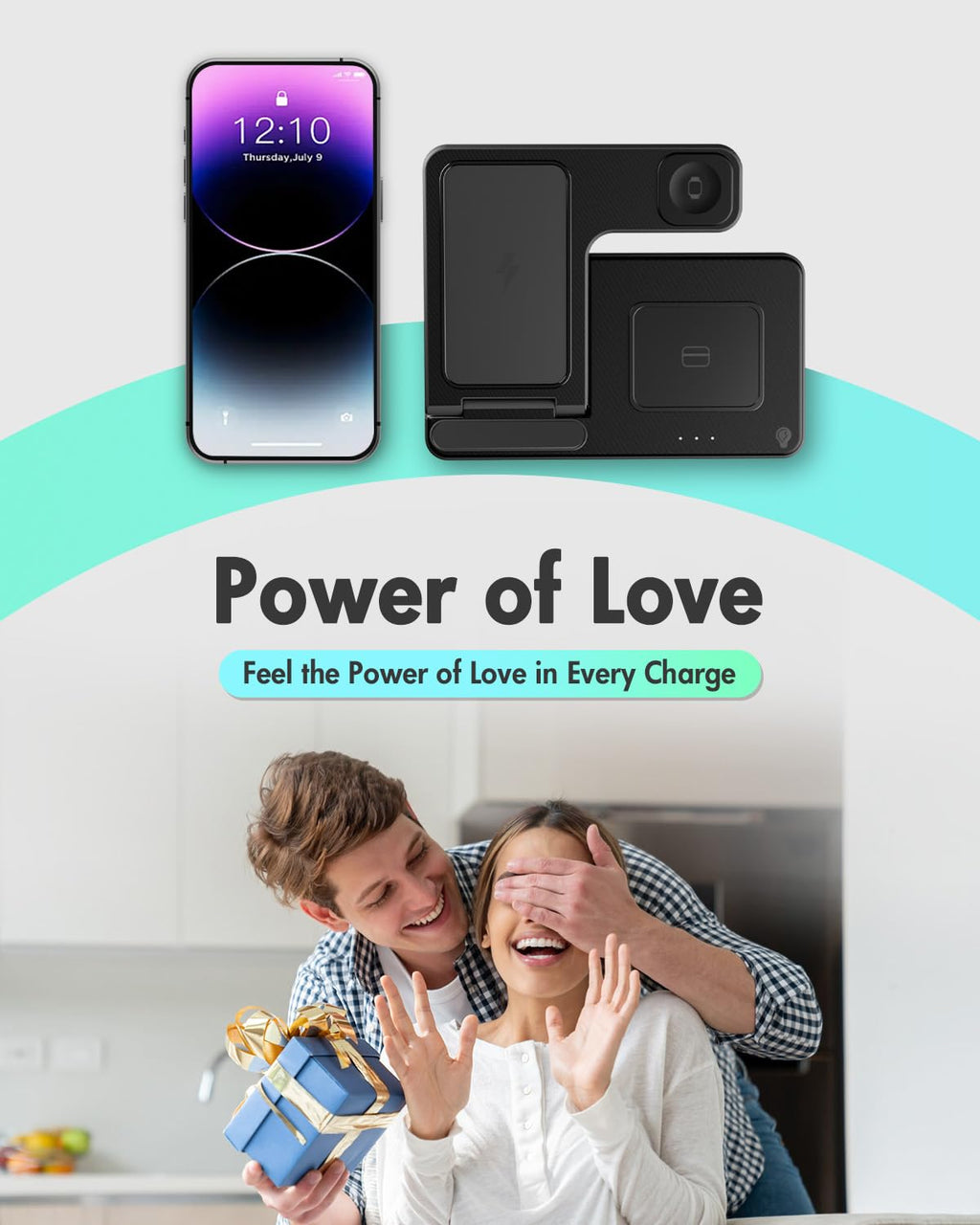 Wireless Charger iPhone Charging Station: 3 in 1 Charger Stand Multiple Devices for Apple - iPhone 17 16e 16 15 14 Pro Max 13 12 11 - Watch 10 9 8 7 6 5 4 3 2 SE and Ultra Series - Airpods 4 3 Pro