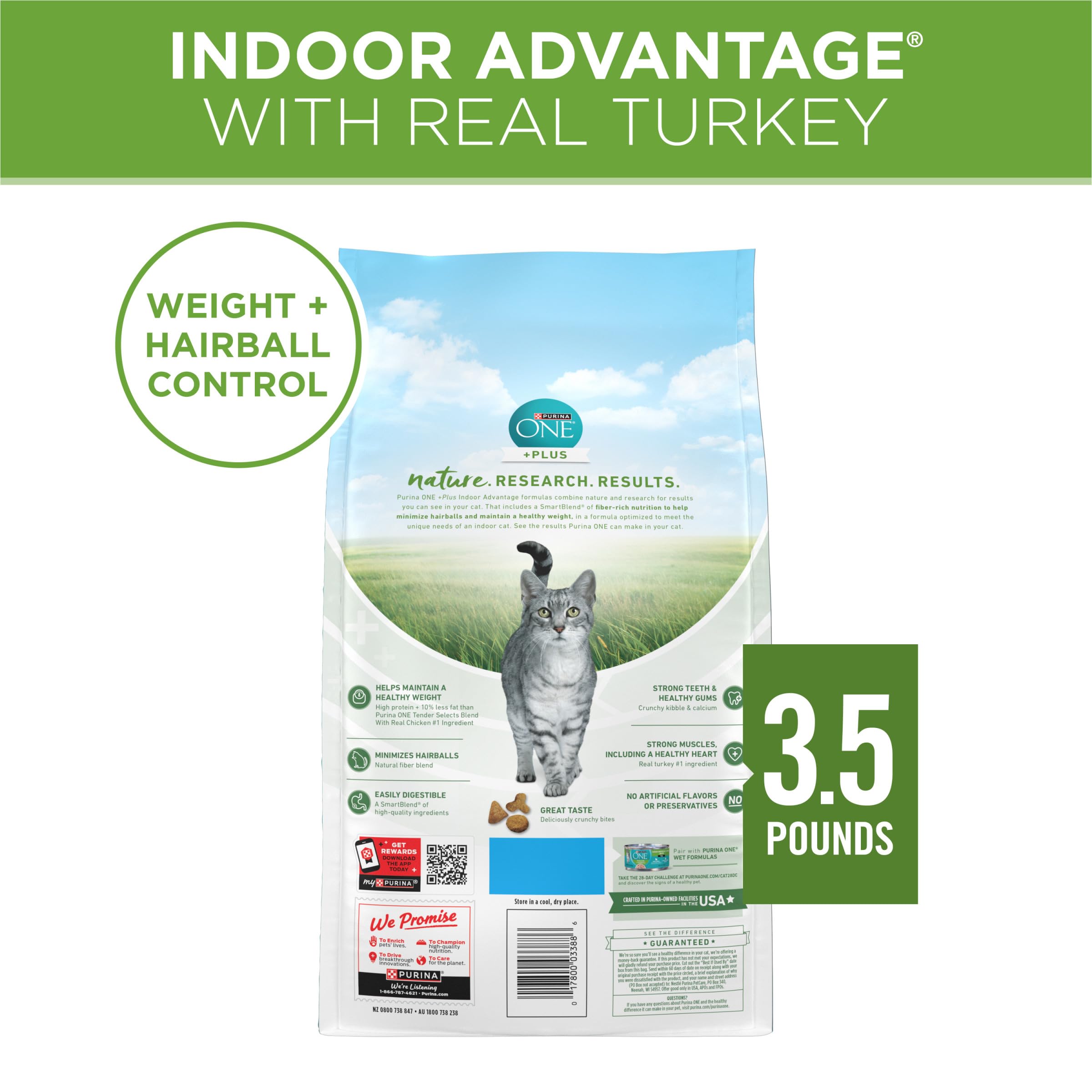 Etiqueta nutricional alimento de gato Purina ONE