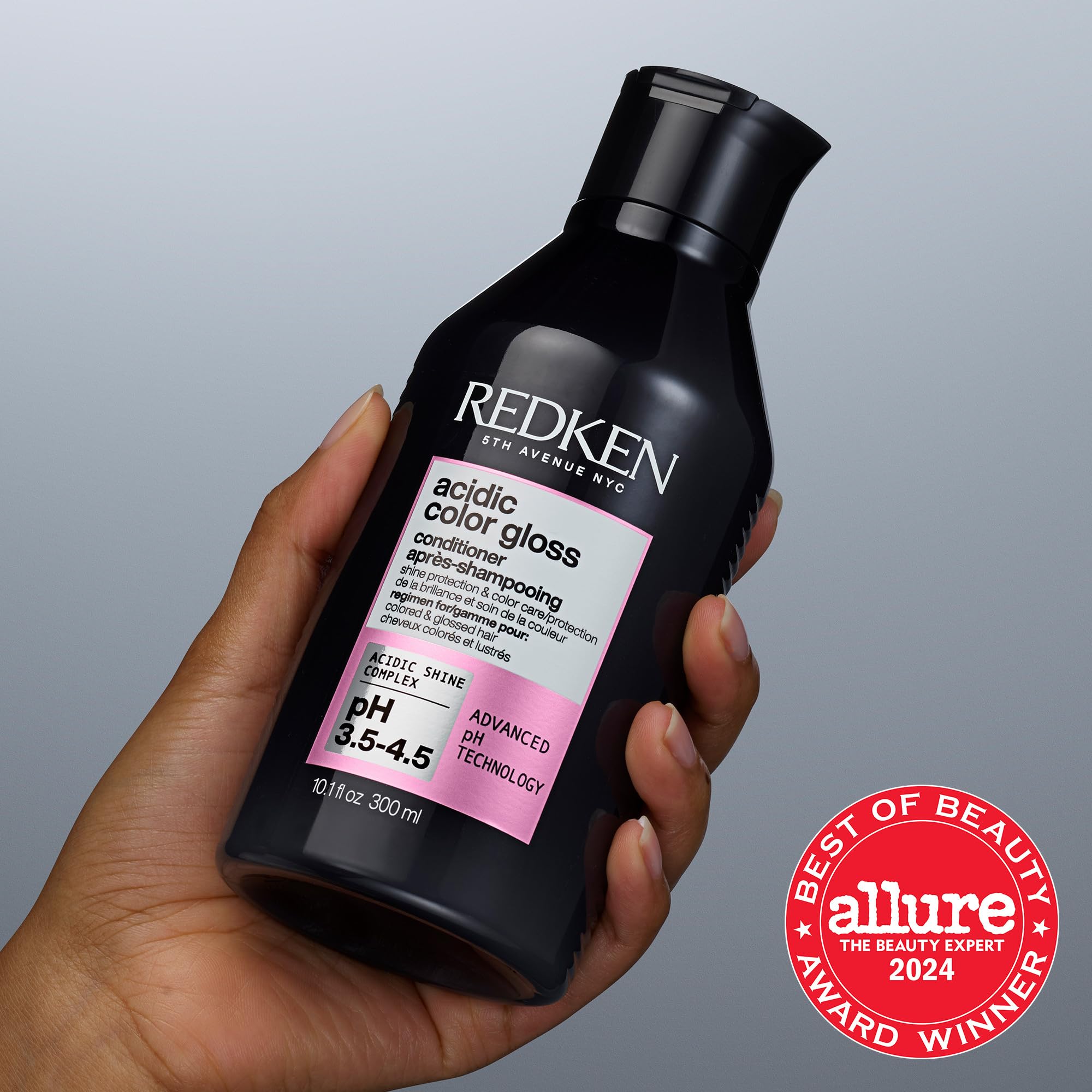 Redken Acidic Color Gloss Conditioner - Protects Vibrancy, Salon-Grade Hair Shine, For Color-Treated Hair, 10.1 Fl Oz