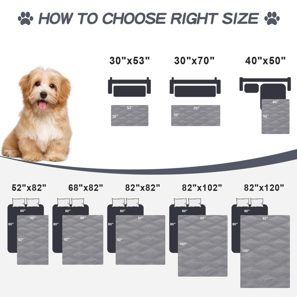 Guía de tamaños de manta impermeable