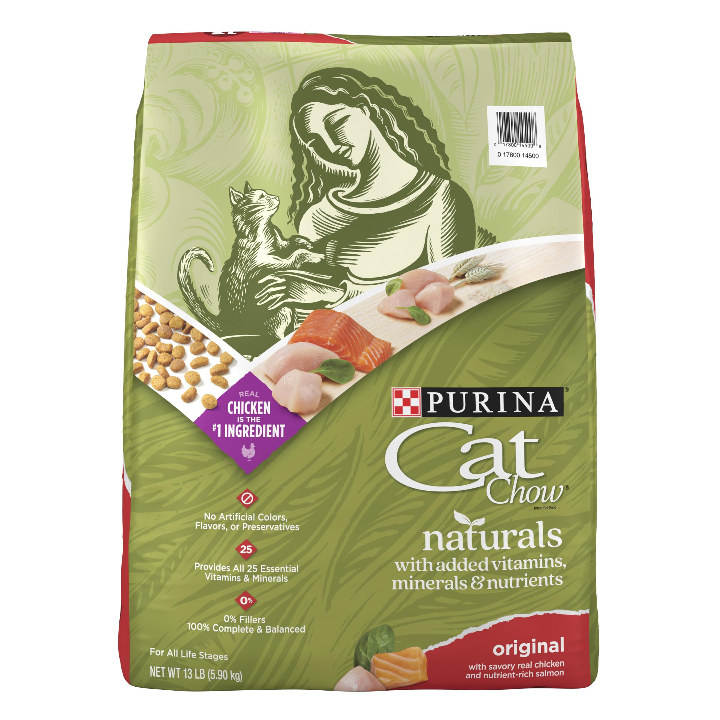 Bolsa de Purina Cat Chow Naturals comida seca para gatos adultos
