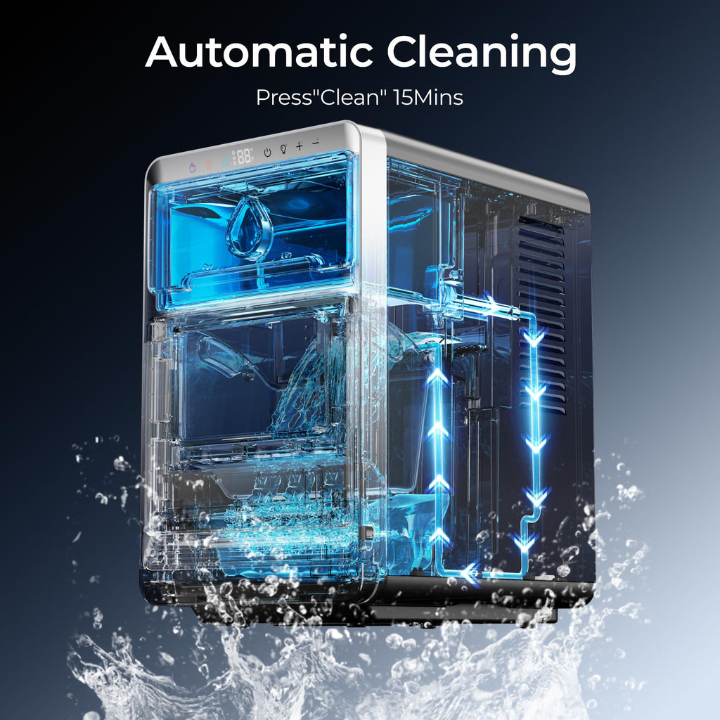 EUHOMY ice maker con función de autolimpieza