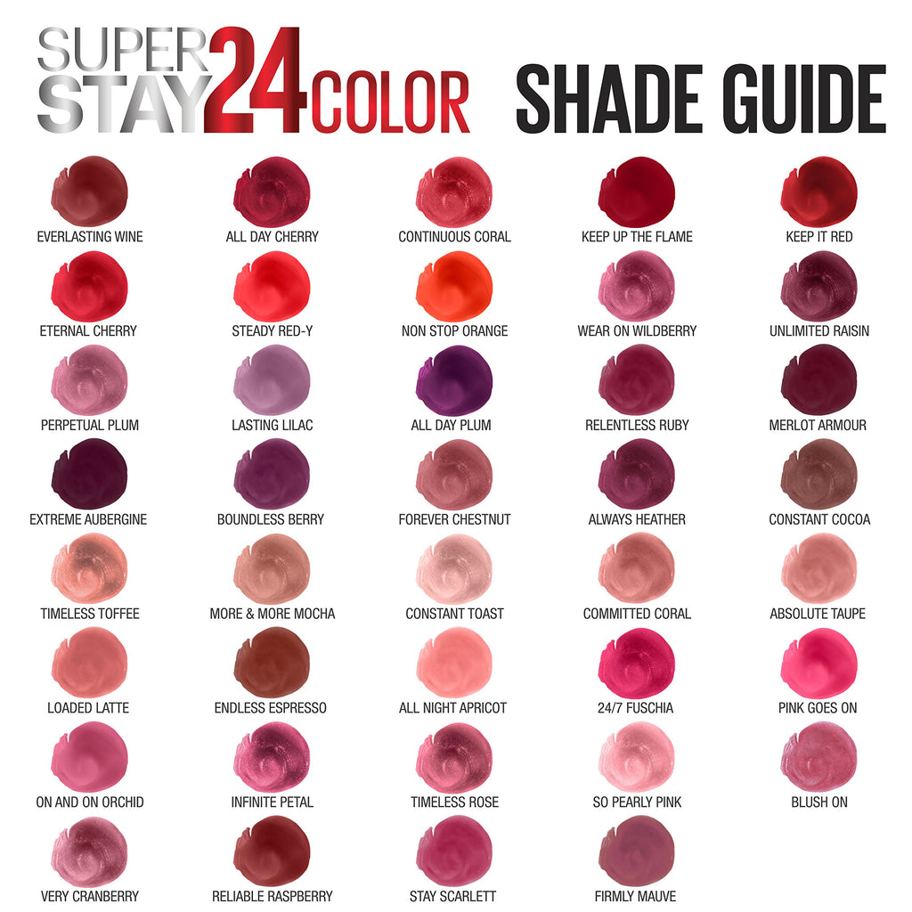 Maybelline New York SuperStay 24 2-Step Liquid Lipstick Makeup, Steady Red-Y, 1 kit